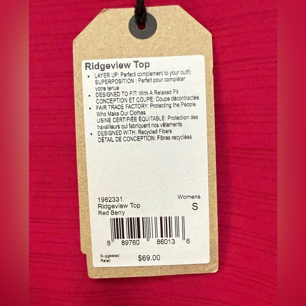 Prana Ridgeview Top NWT - Picture 5 of 9